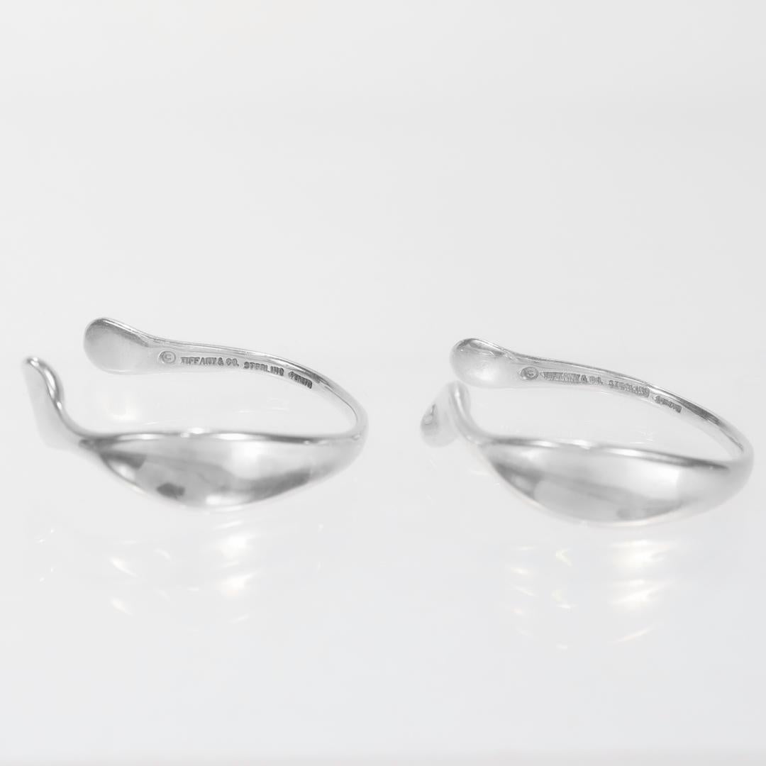 Paar Elsa Peretti Tiffany & Co. Sterling Silber Ohrmanschetten-Ohrringe 7