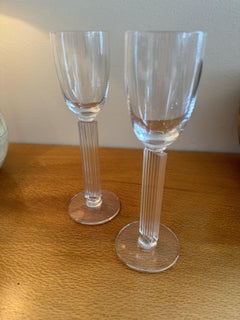 Pareja de copas de vino Embassy Art Decó de Walter Dorwin Teague. 1939