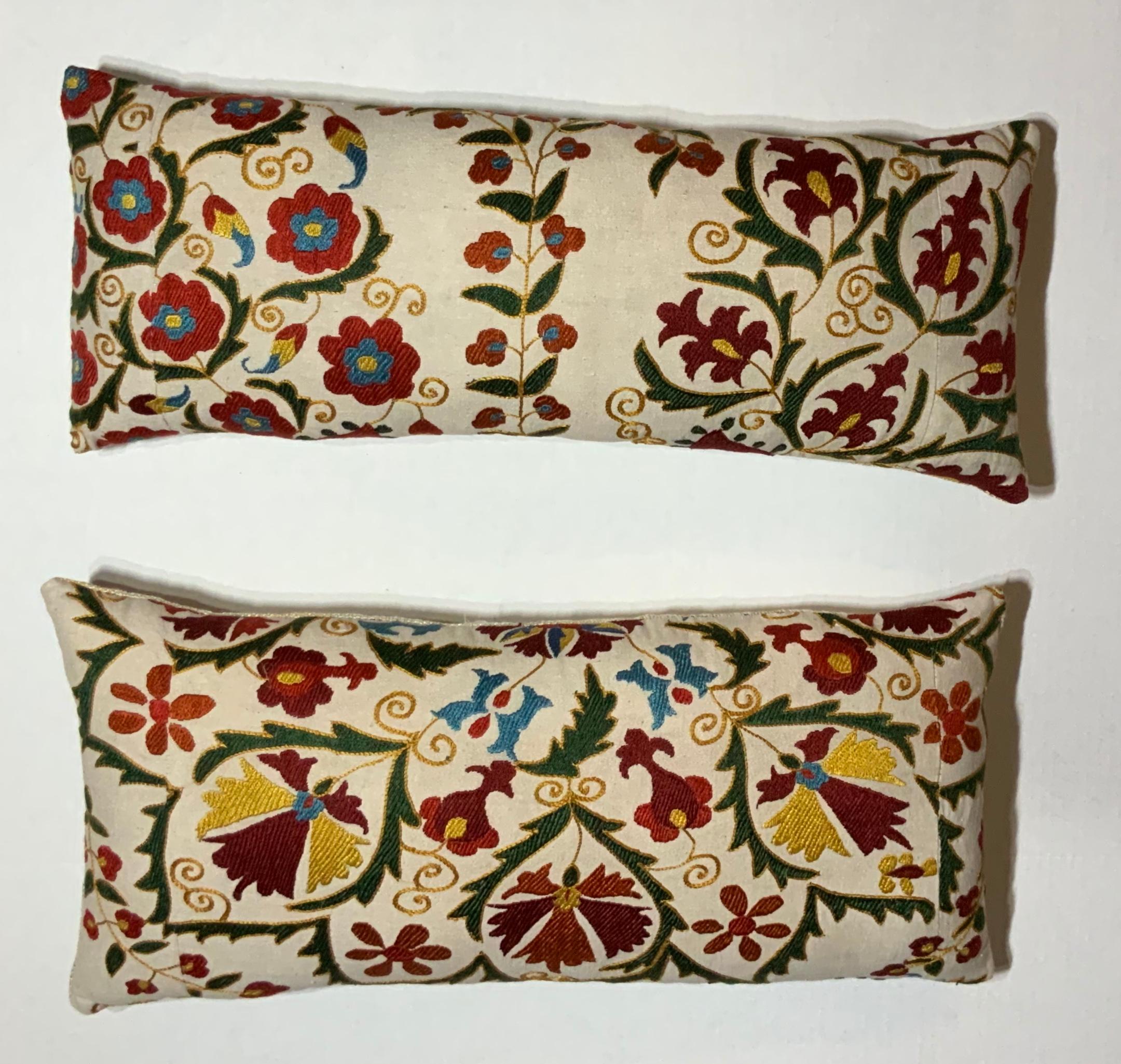 Cotton Pair of Embroidery Suzani Pillows