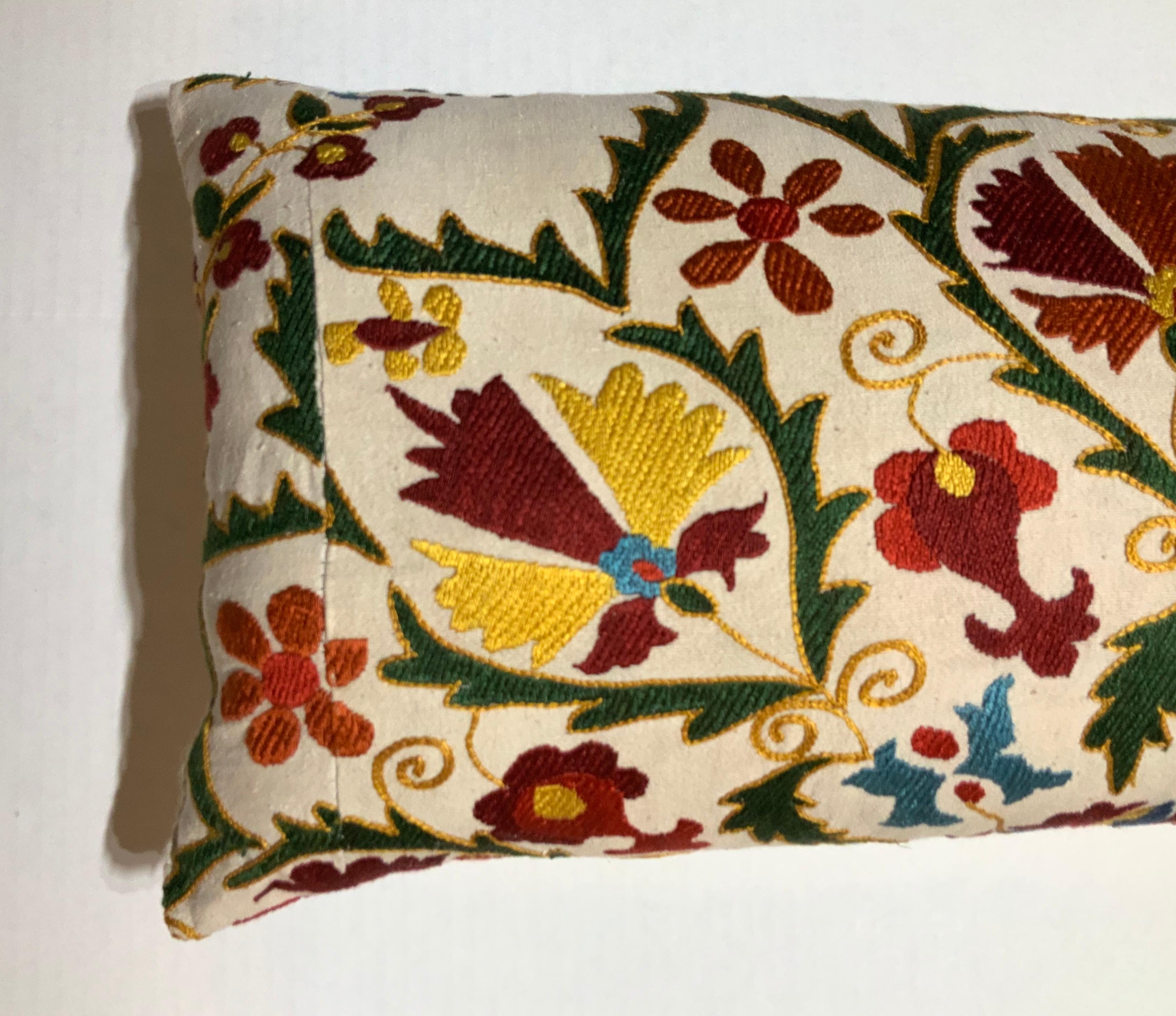 Pair of Embroidery Suzani Pillows 2