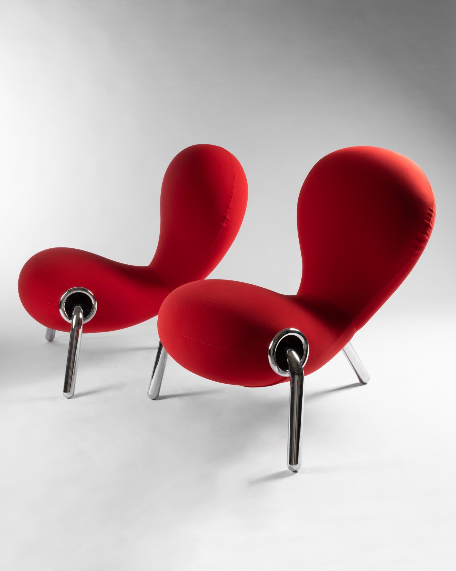 Modern Pair of Embryo Chairs by Marc Newson for Cappelini For Sale