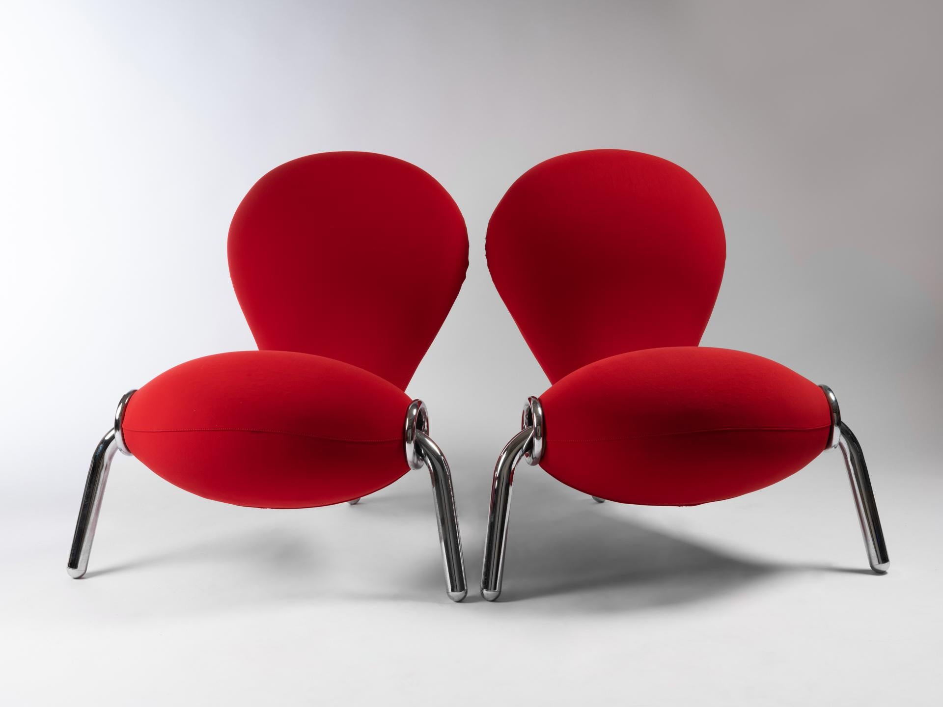 Molded Pair of Embryo Chairs by Marc Newson for Cappelini For Sale