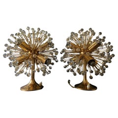 Pair of Emil Stejnar Dandelion Sputnik table lamps