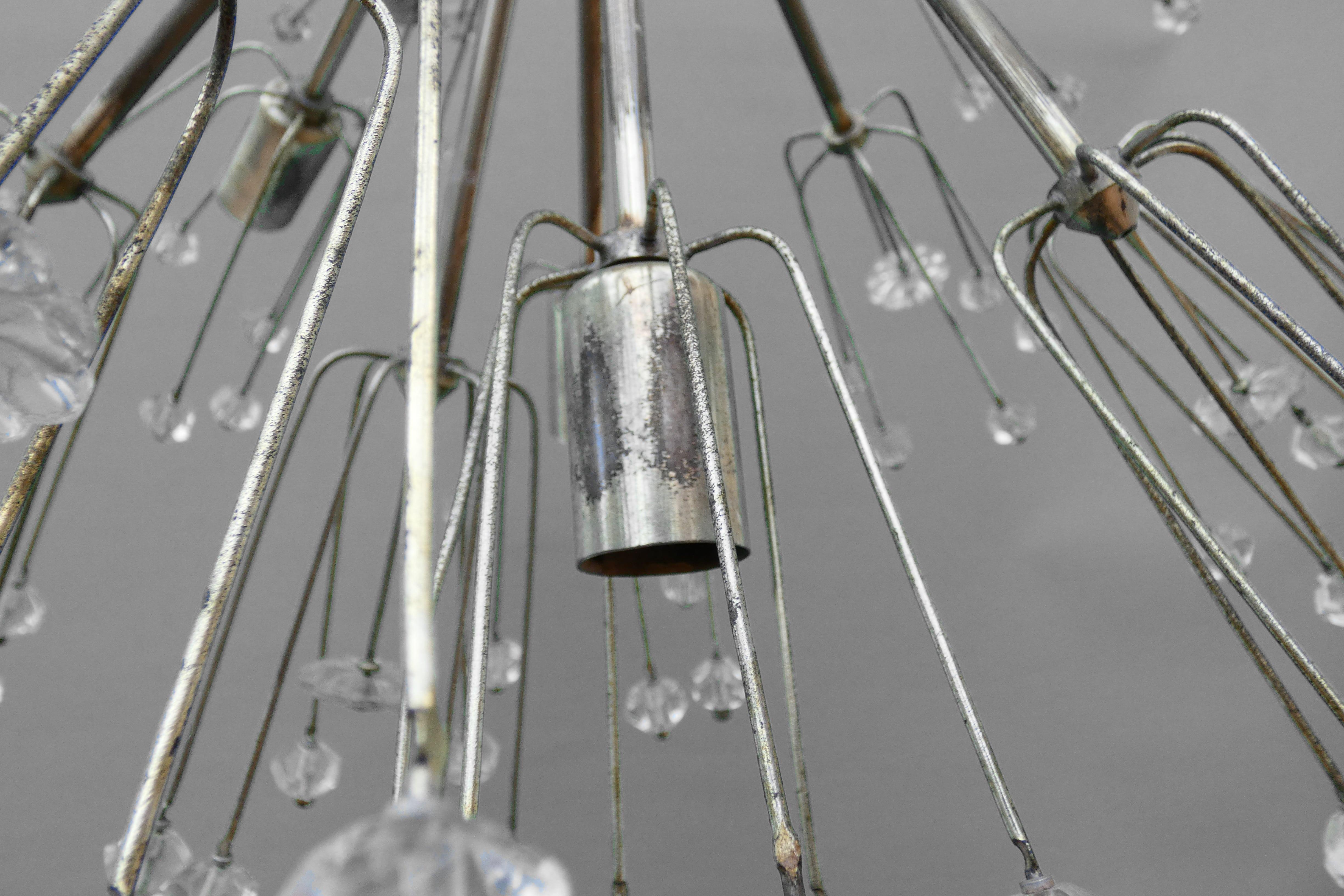 Metal Pair of Emil Stejnar Sputnik Lamps, 1950s For Sale