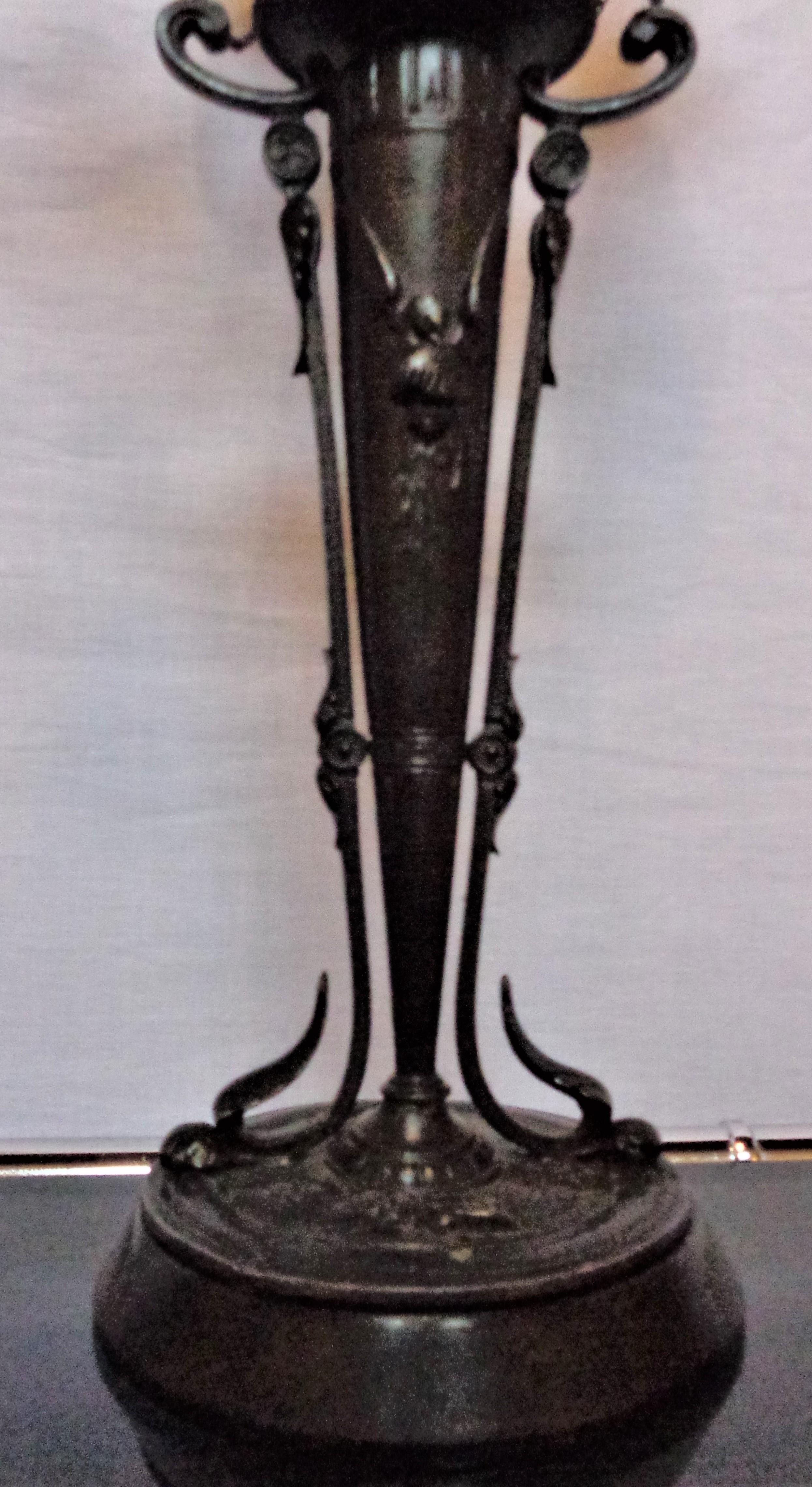 French Design, Empire, Candelabras, Patinated Bronze, France, 19th C. For Sale 6