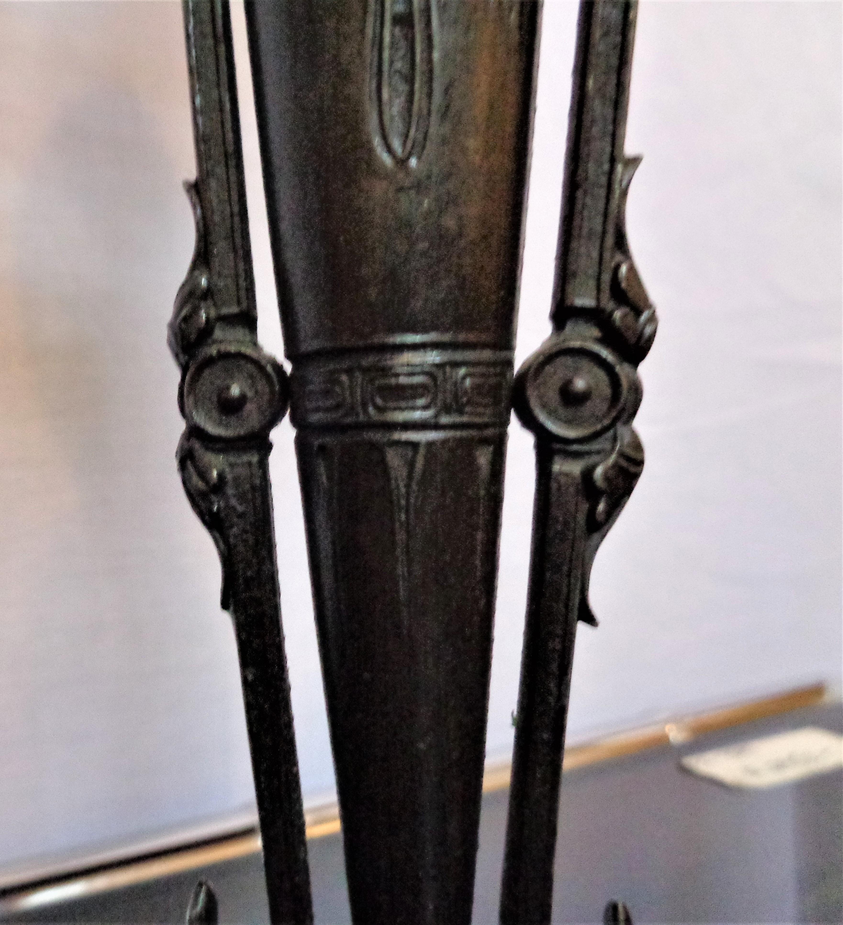 French Design, Empire, Candelabras, Patinated Bronze, France, 19th C. For Sale 7