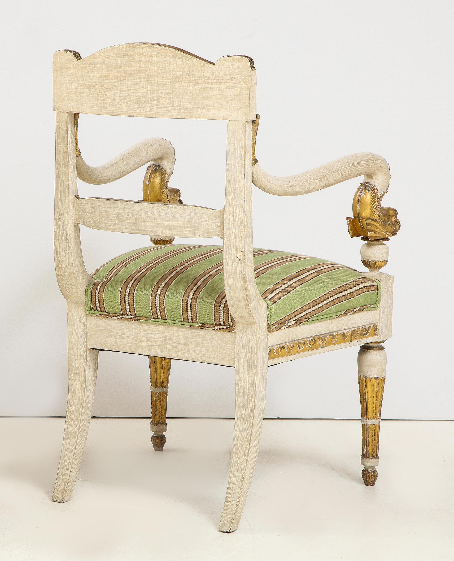 19th Century Pair of Empire Armchairs