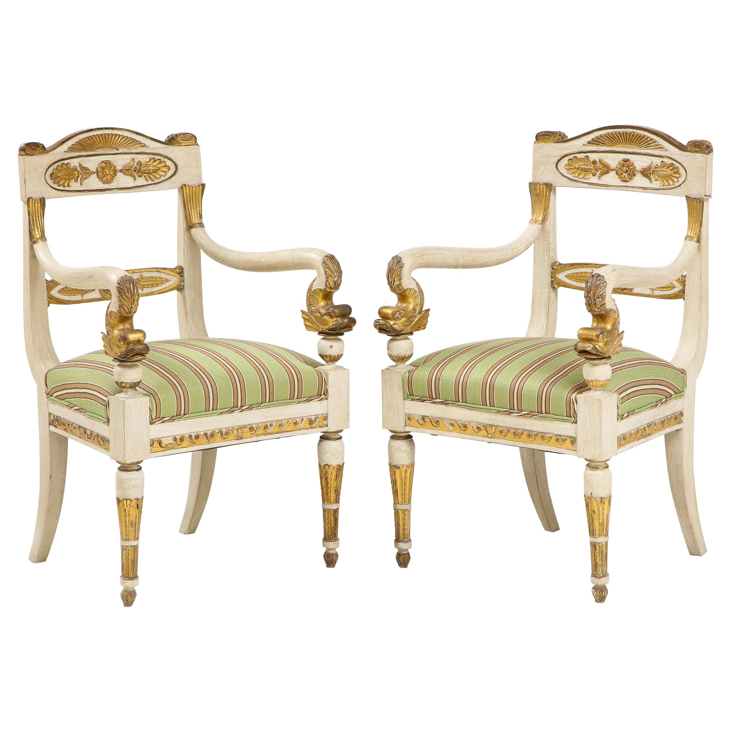 Pair of Empire Armchairs