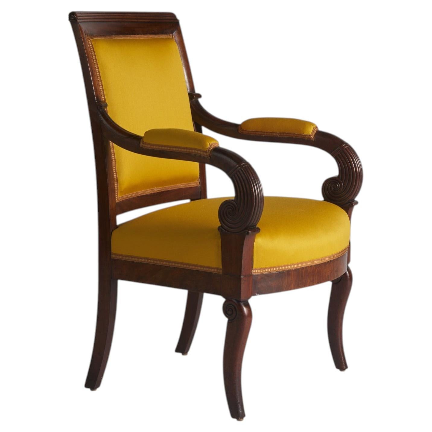 Paar Empire-Sessel im Angebot