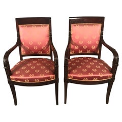 Pair of Empire Armchairs, France ca. 1810
