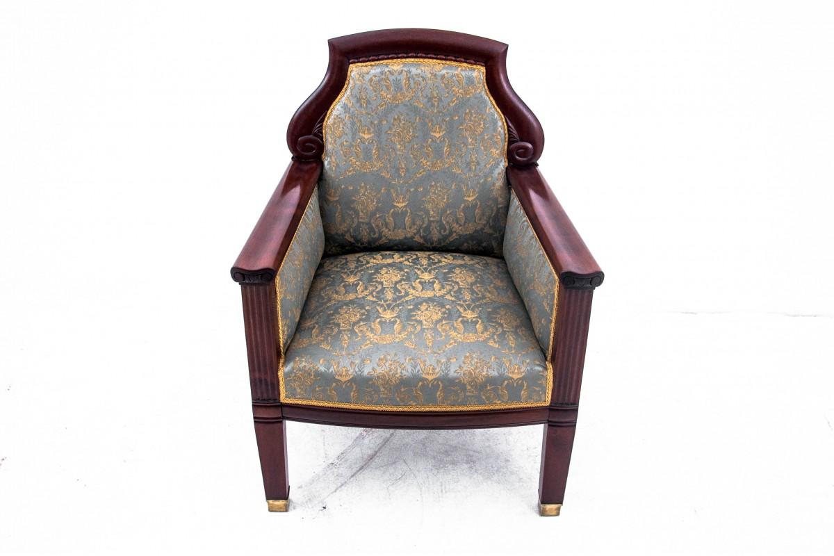 Paire de fauteuils Empire, Europe du Nord, vers 1870. Bon état à Chorzów, PL