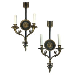 Pair of Empire Arrow Sconces