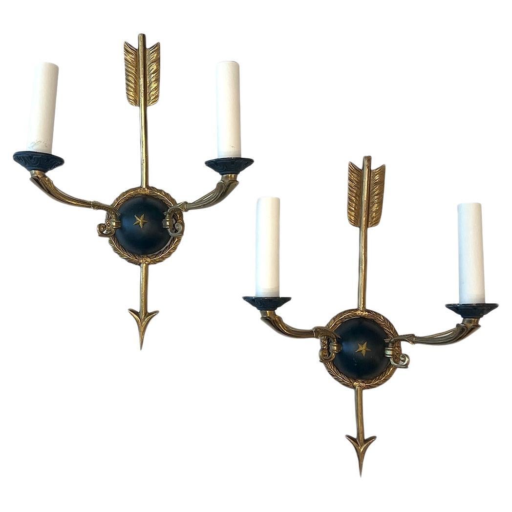 Paire d'appliques Empire Arrow