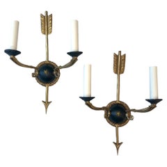 Paar Empire Arrow Wandleuchter