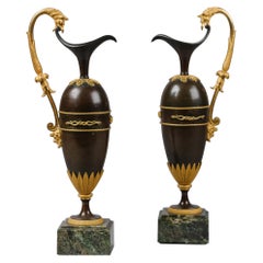 Pair of Empire Bronze Ewers in The Manner of Claude Galle