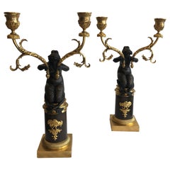 Pair of Empire Candelabra Made circa 1800