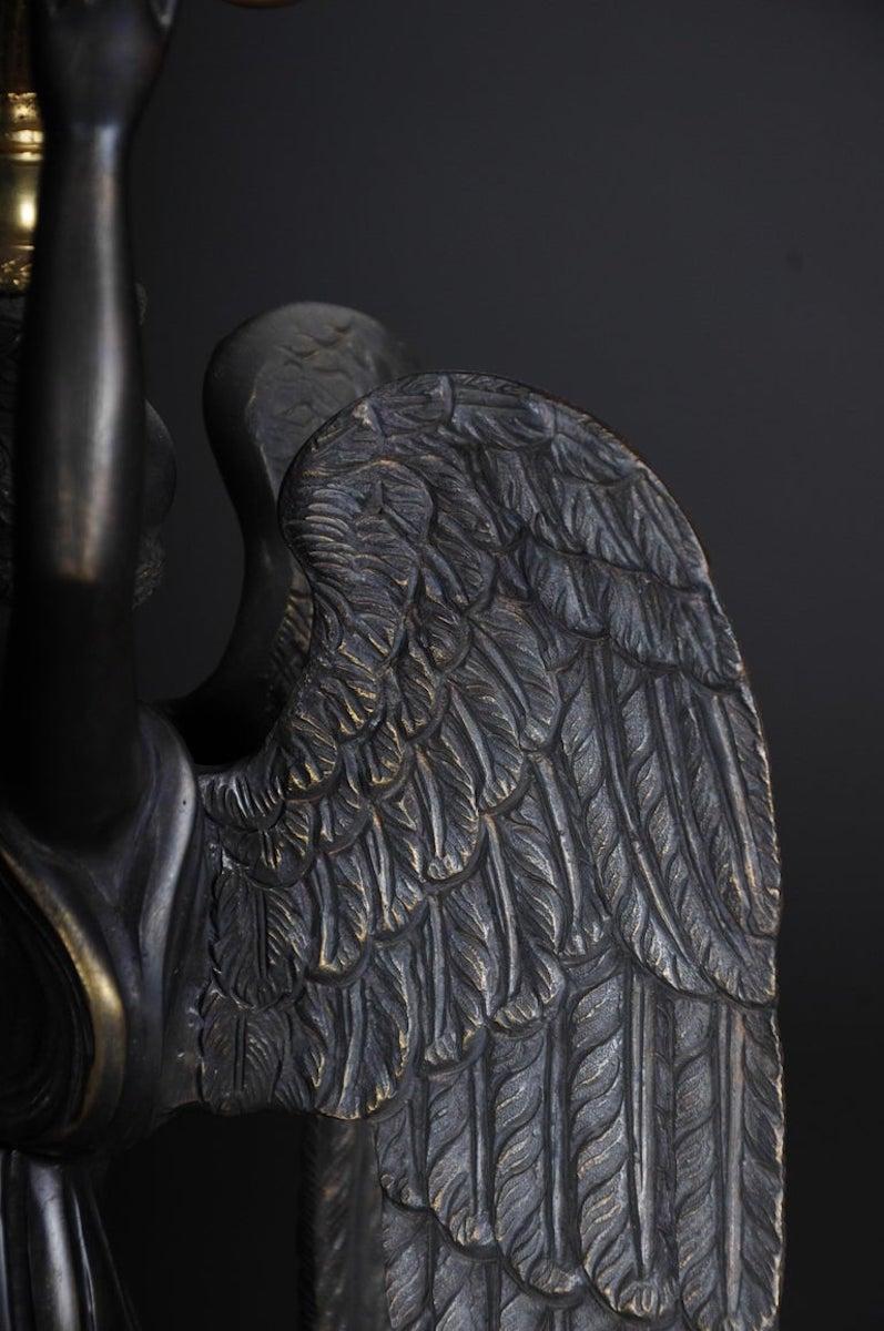 Paire de candélabres/bougeoirs de style Empire en bronze d'après P. Thomire en vente 6