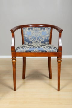 Pair of Empire Cherry Accent Chairs, circa 1810
