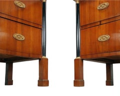 Pair of Empire Mahogany Commodes, circa 1820