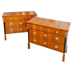 Pair of Empire Mahogany Commodes, circa 1820