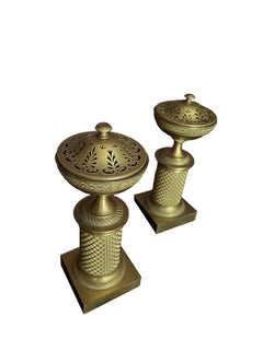 Pair of Empire Ormolu Cassolettes