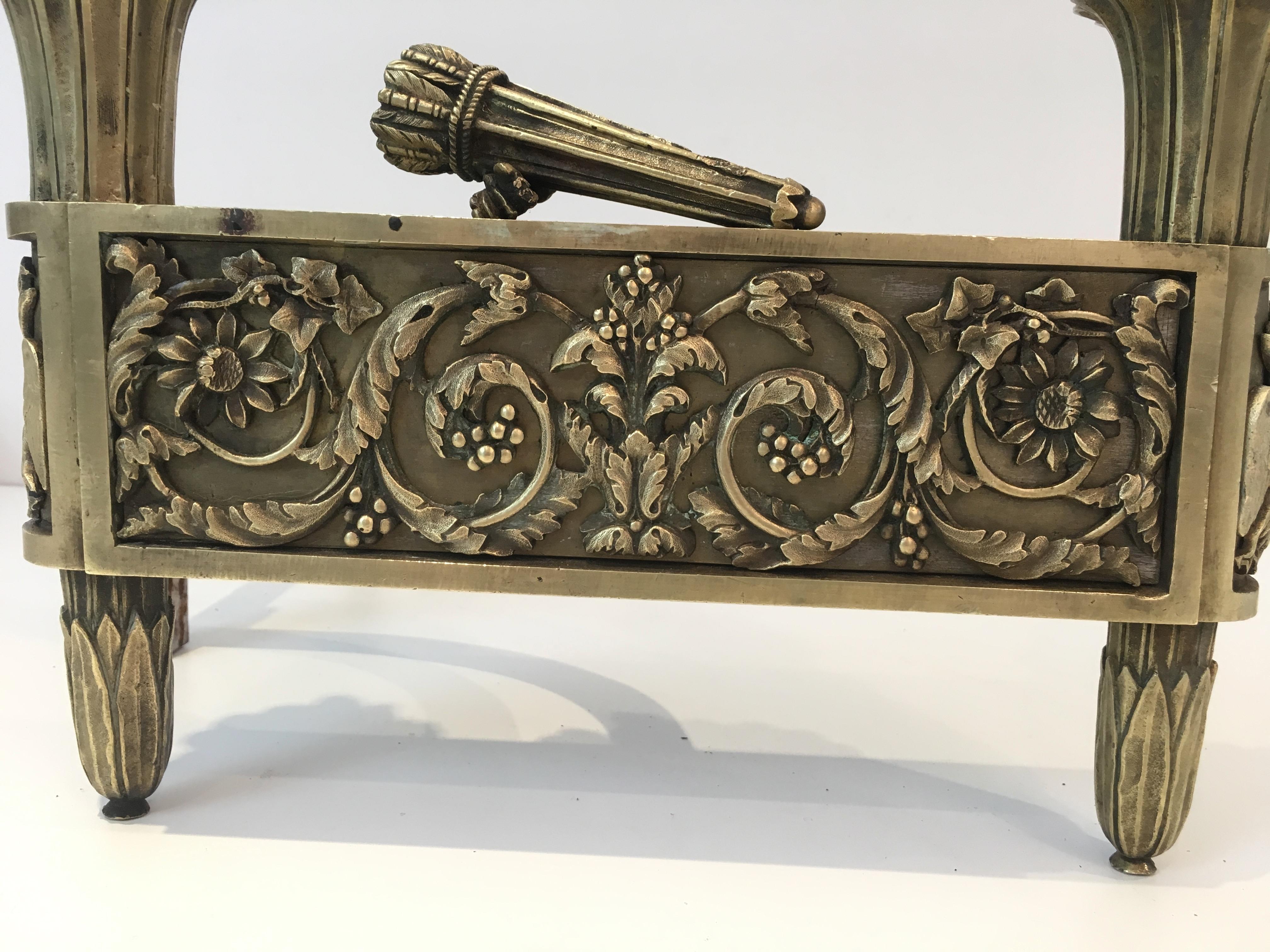 Coppia di androni in bronzo del periodo Impero, Francia, 1850 circa in vendita 10