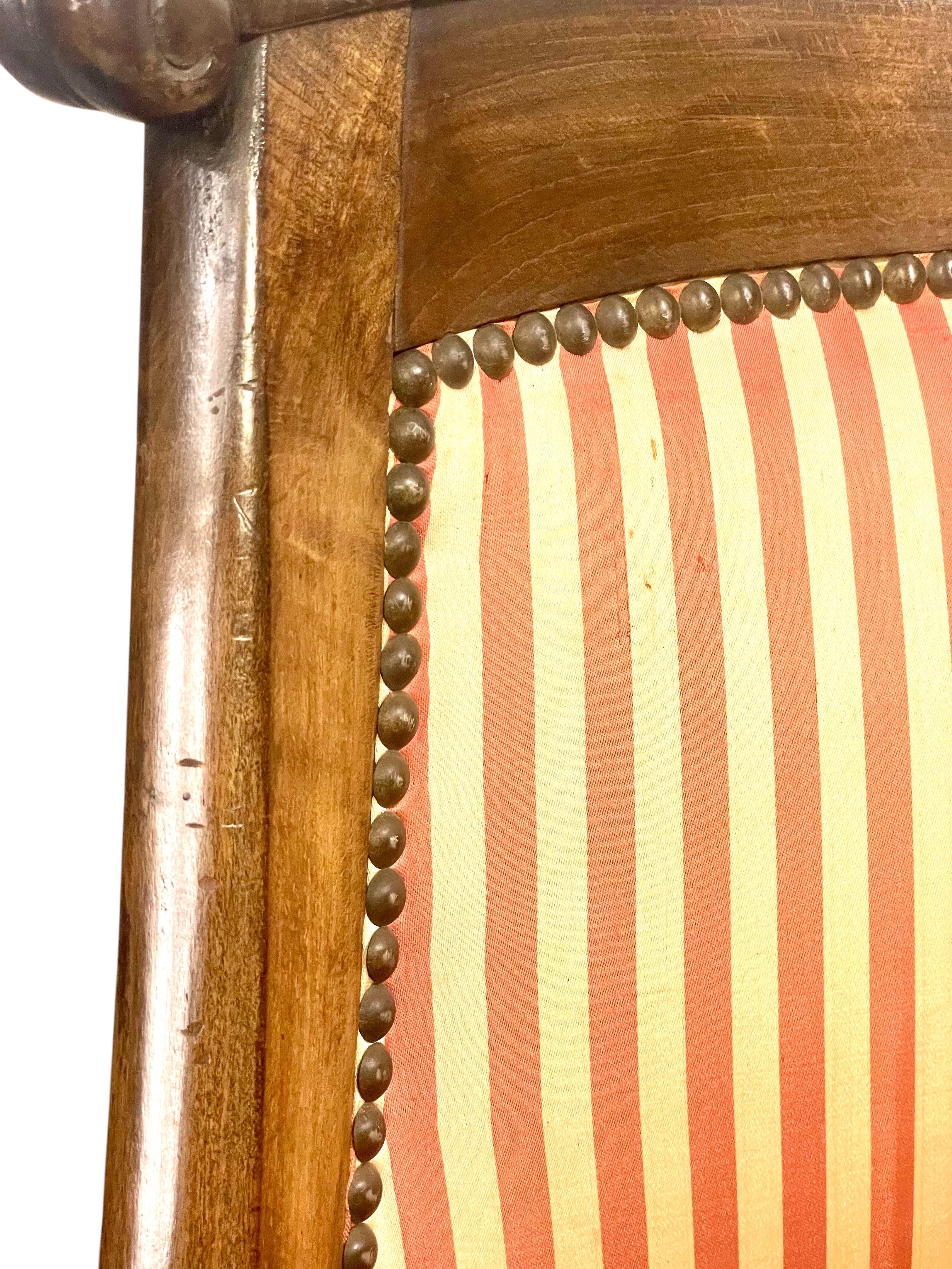 Pair of Empire Period Gondola Children Chairs For Sale 8