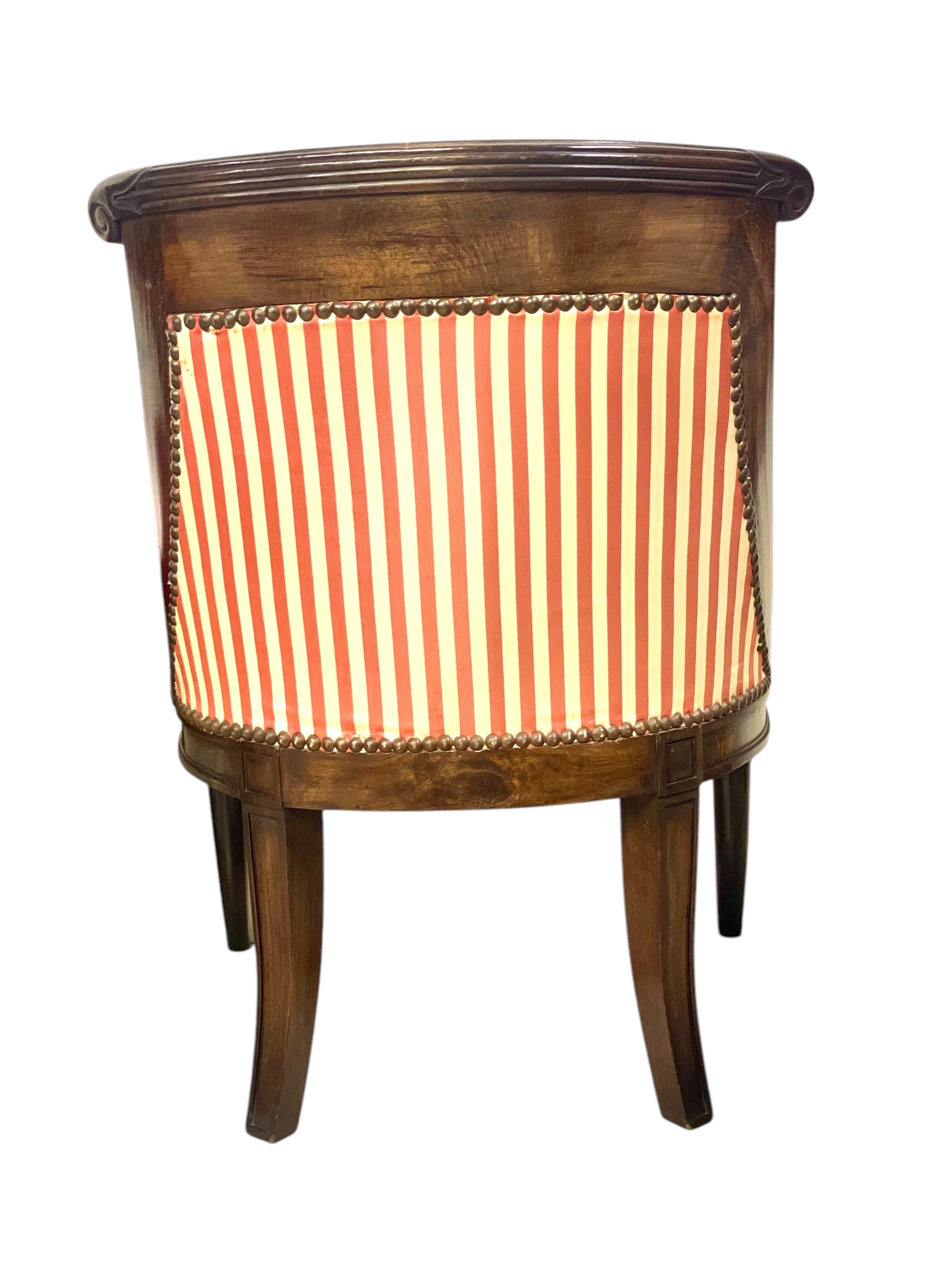Pair of Empire Period Gondola Children Chairs For Sale 10