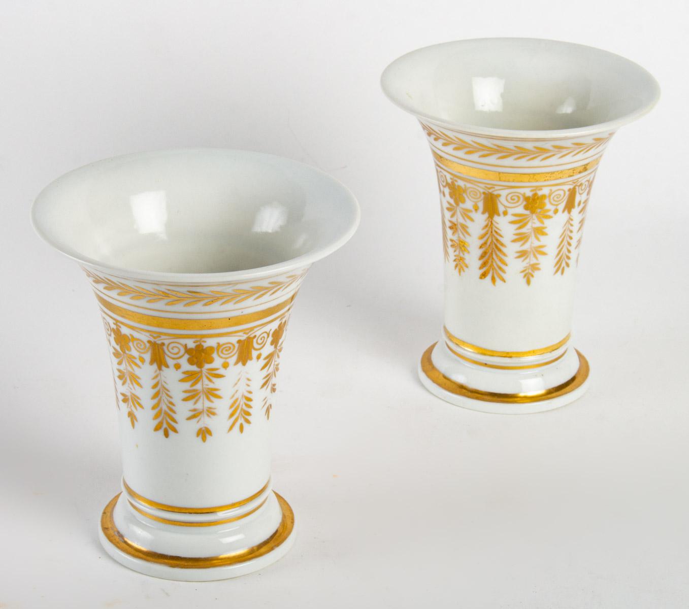 Pair of Empire Period Vases In Good Condition In Saint-Ouen, FR