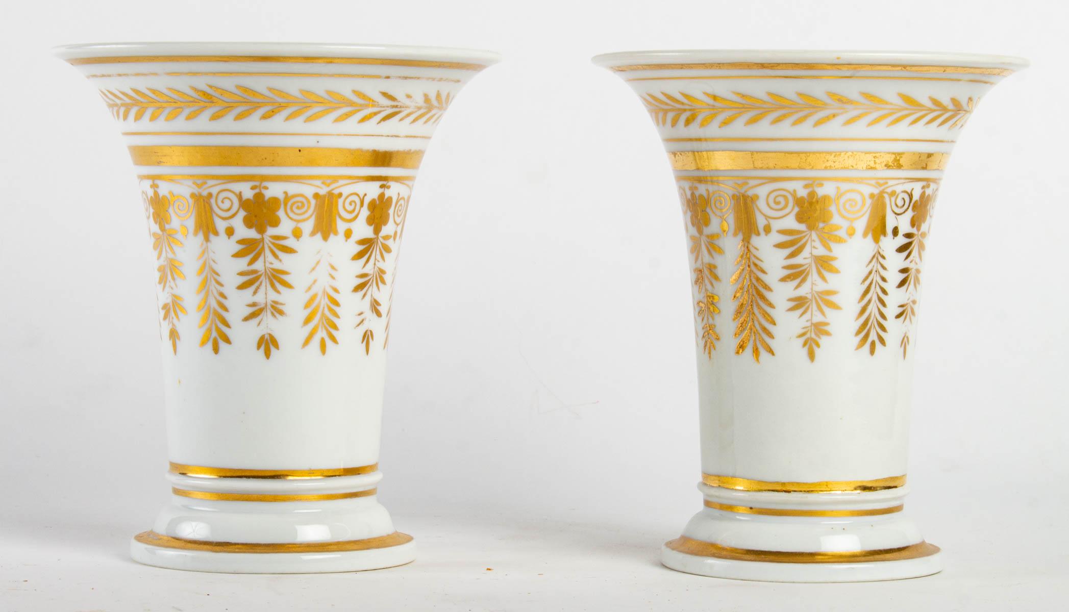 Early 19th Century Pair of Empire Period Vases