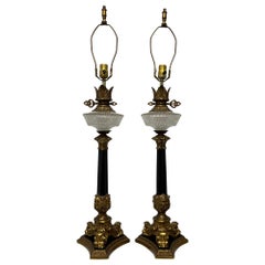 Pair of Empire Resevoir Lamps