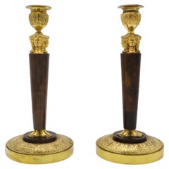 Pair of Empire "Retour d' Egypt" Candlesticks
