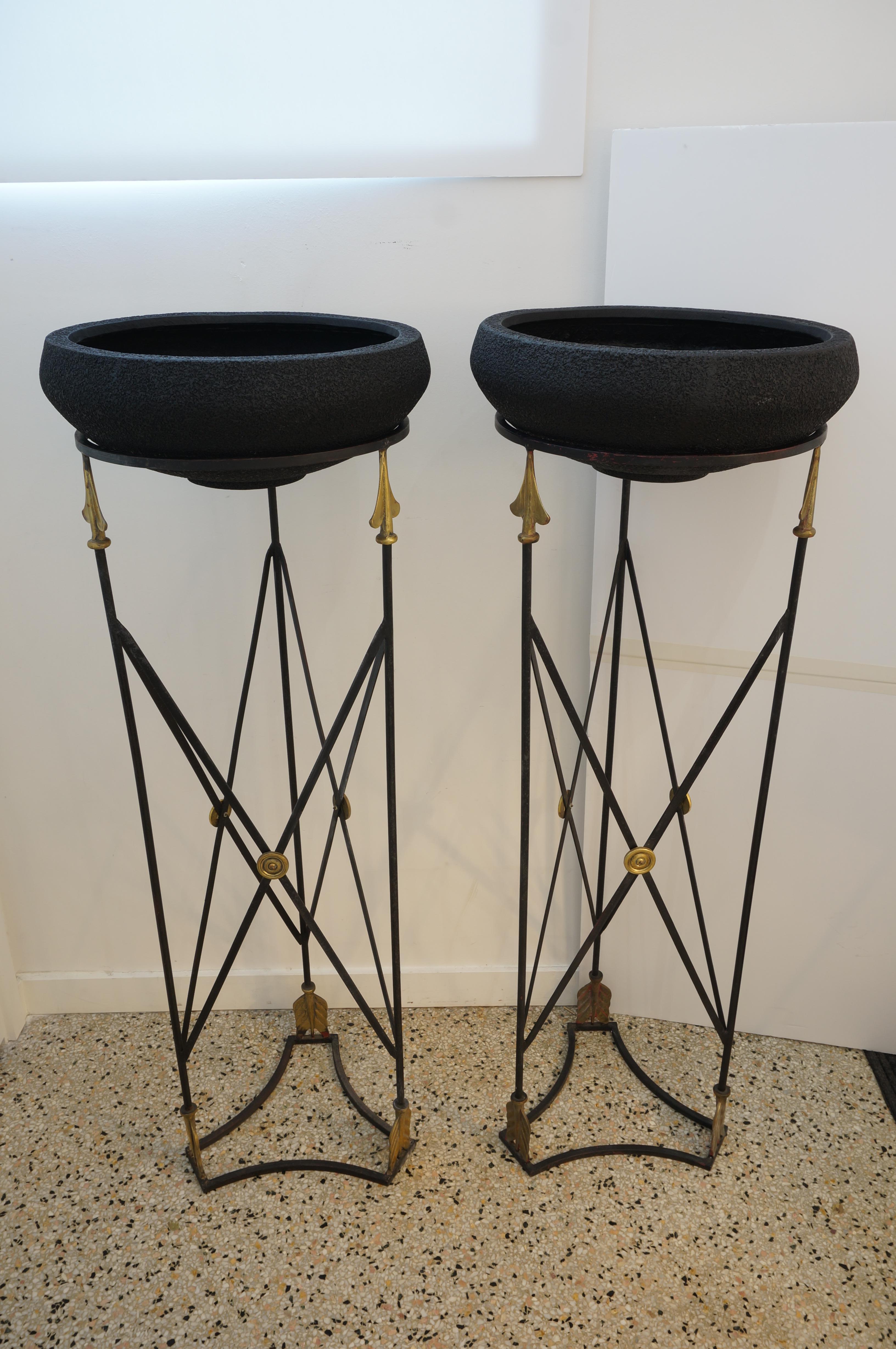 20th Century Pair of Empire Revival Planters