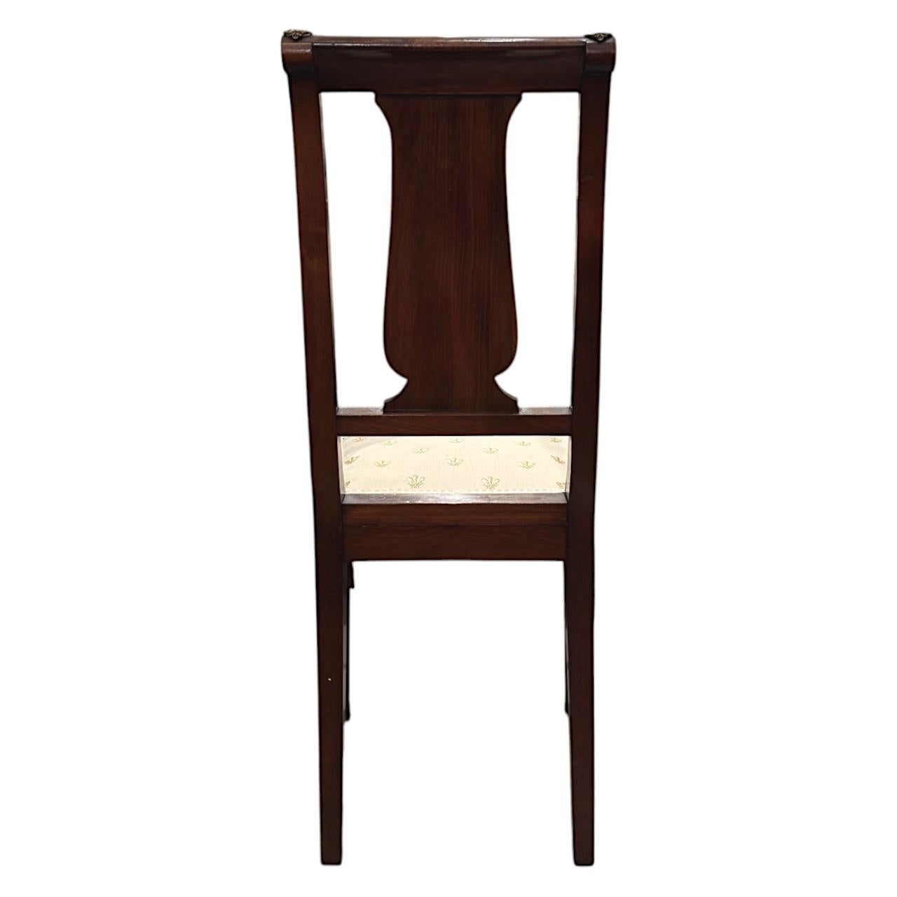 XIXe siècle Paire de chaises d'appoint Empire, 19e siècle en vente