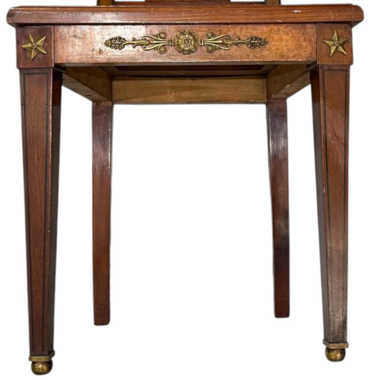 Paire de chaises d'appoint Empire, 19e siècle en vente 3