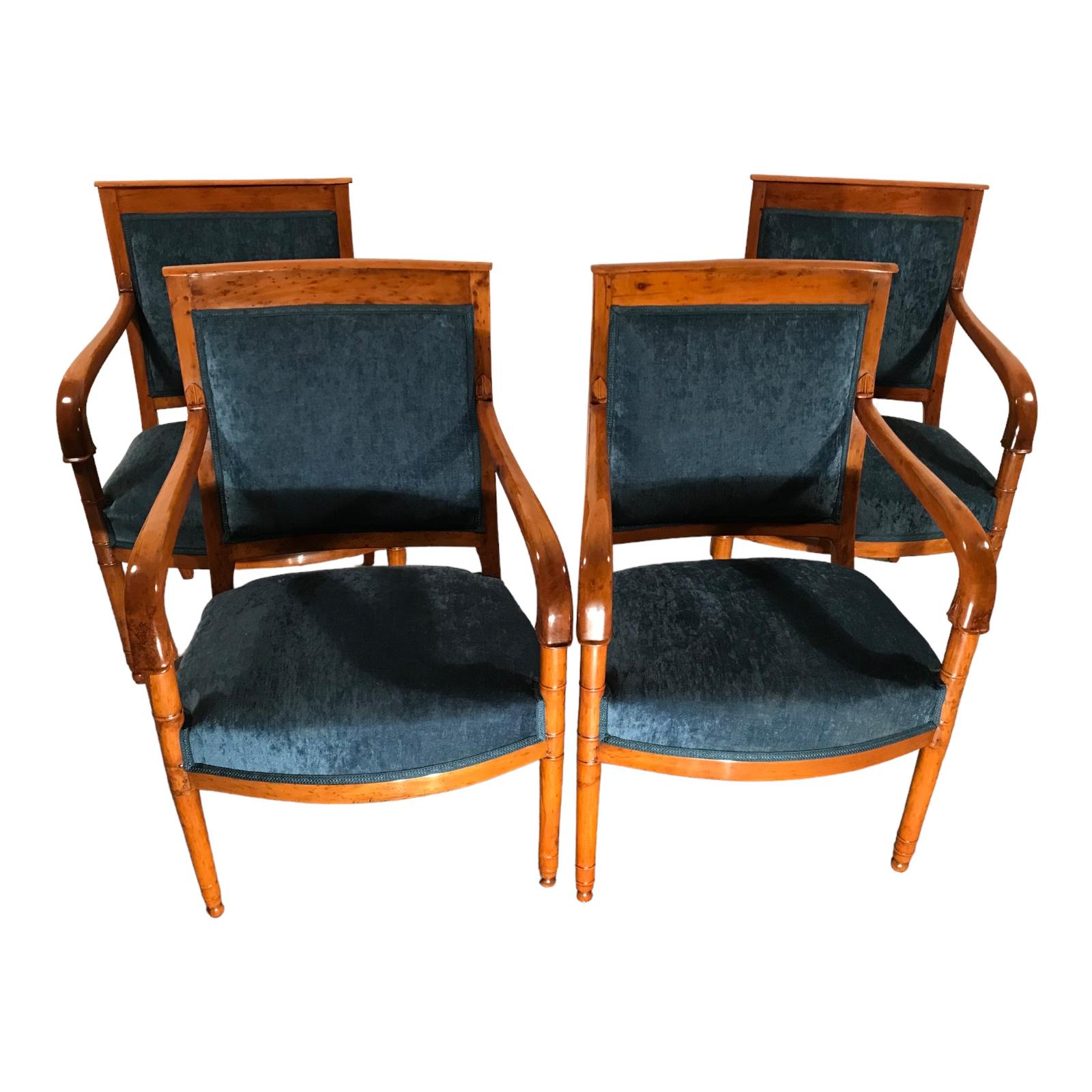 Paire de chaises d'appoint Empire, France, 1810 en vente 1