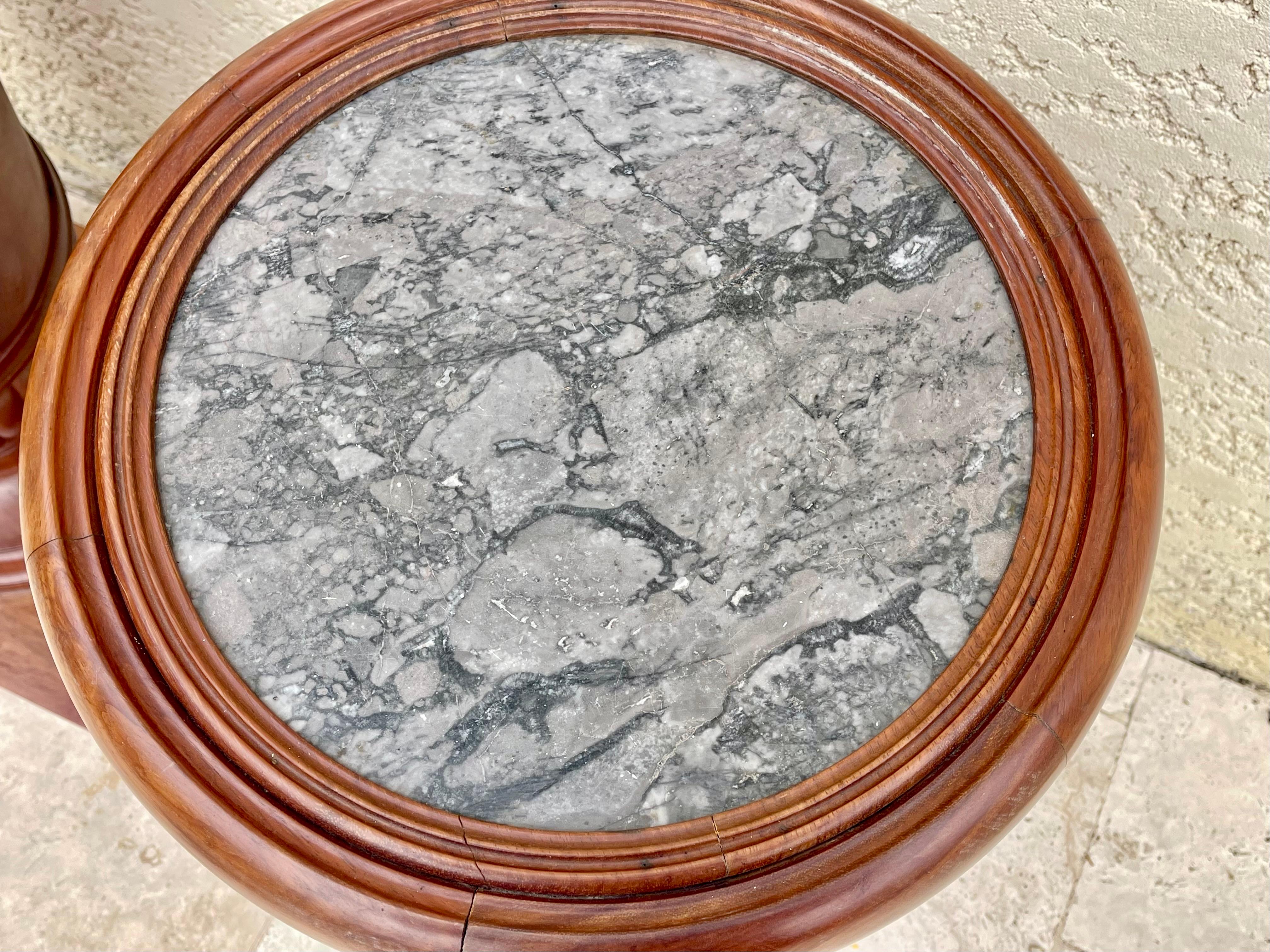 Pair Of Empire Style Bedside Tables For Sale 3