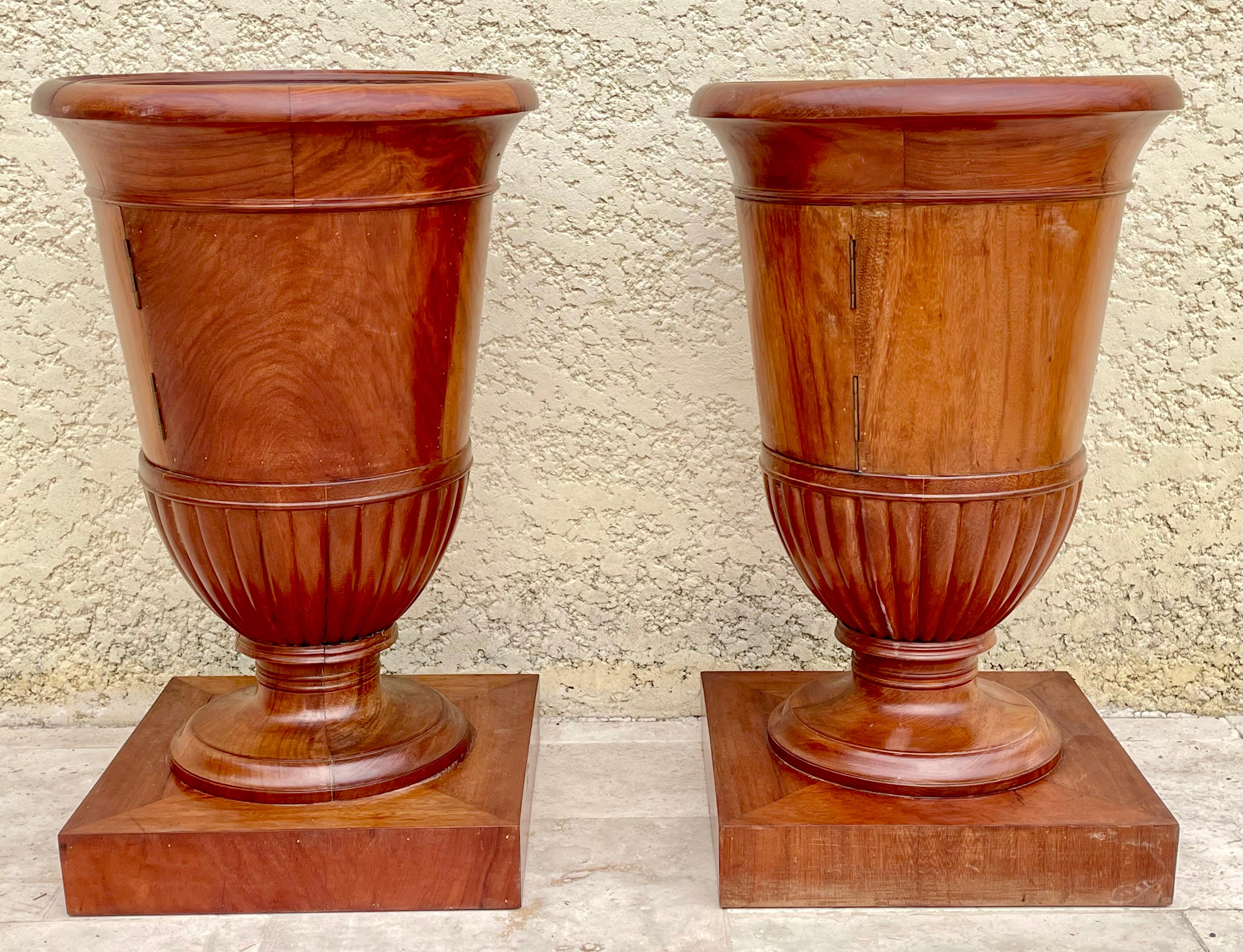 Pair Of Empire Style Bedside Tables For Sale 12