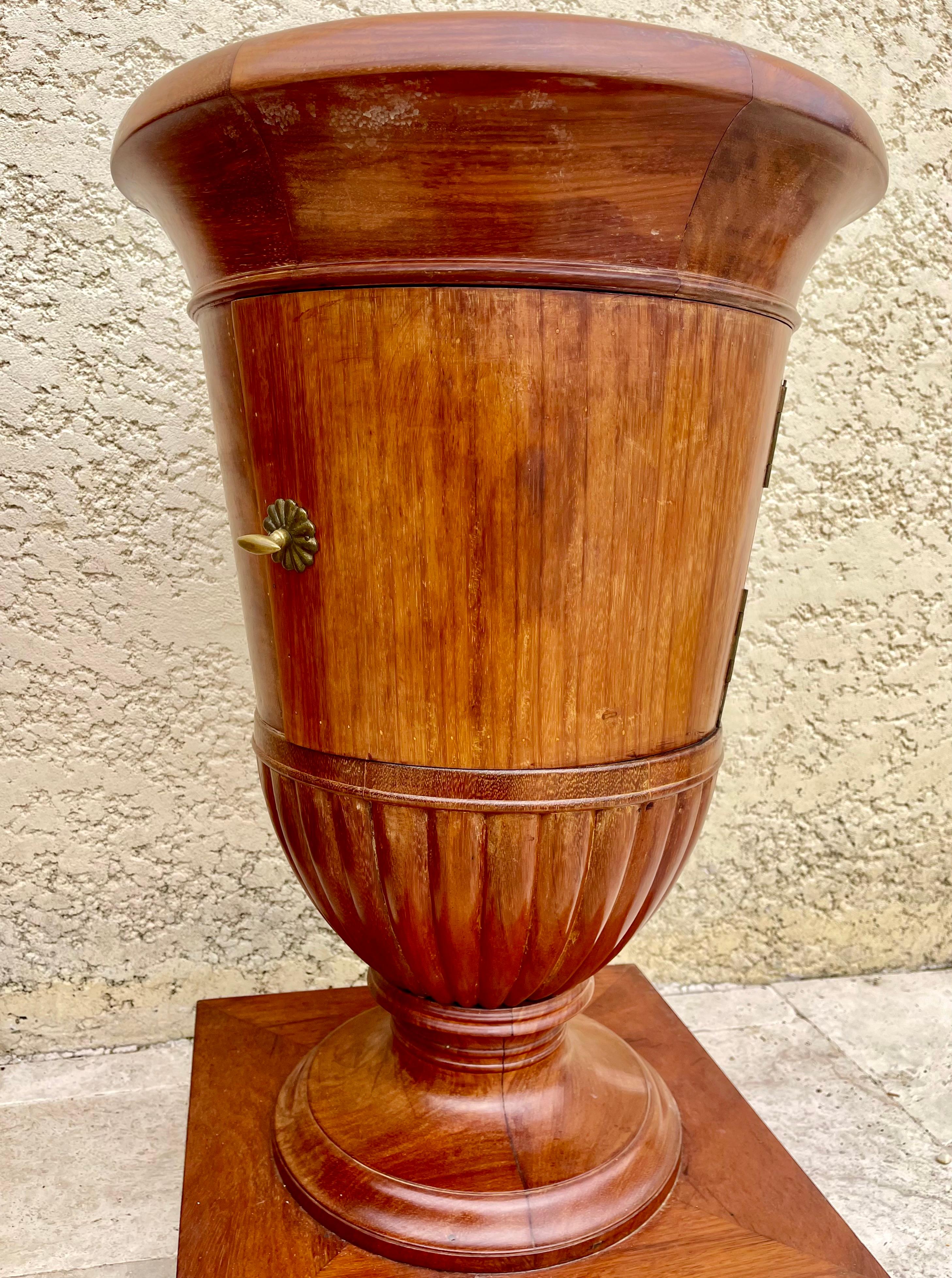 Empire Revival Pair Of Empire Style Bedside Tables For Sale