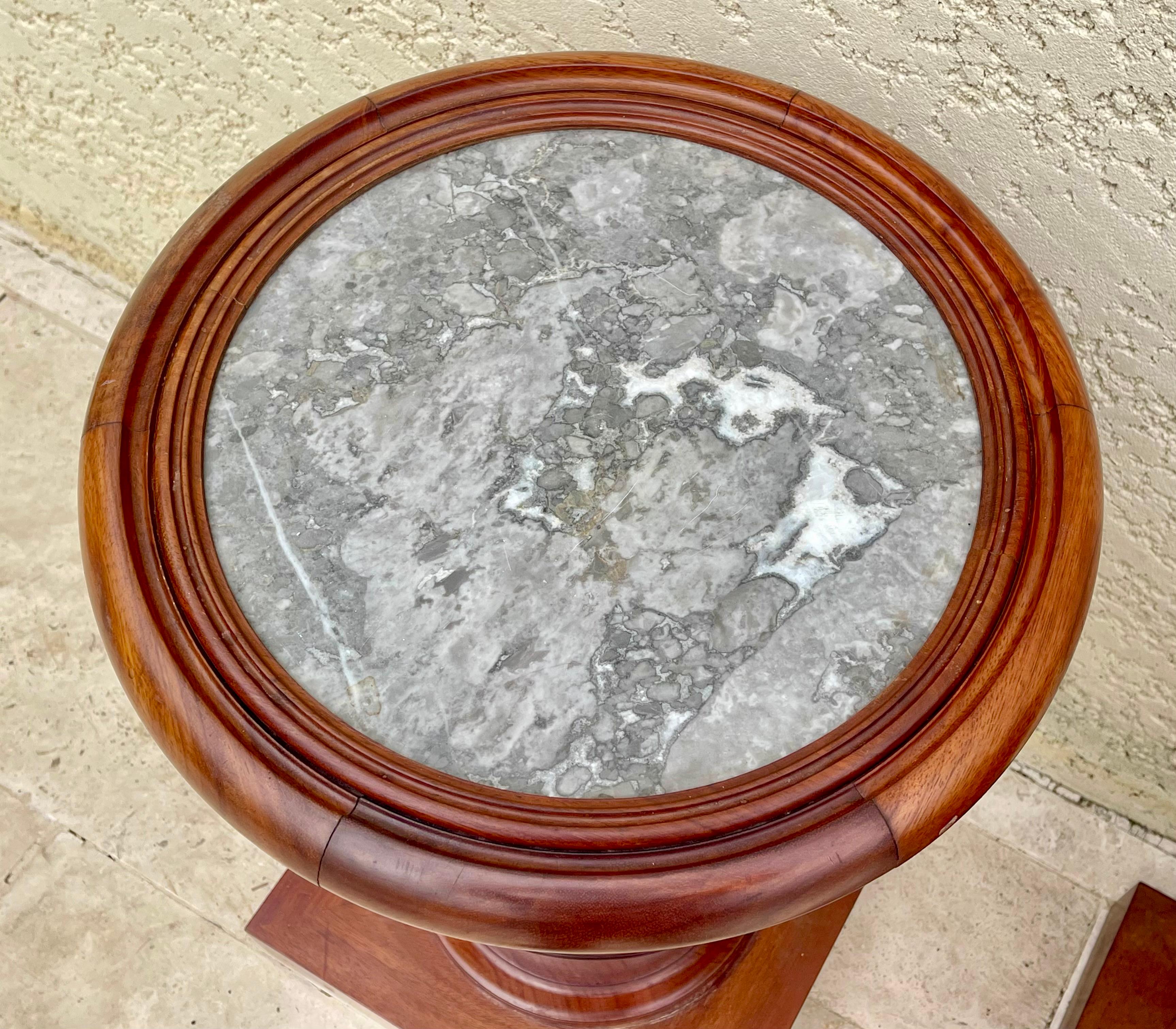 Pair Of Empire Style Bedside Tables For Sale 2