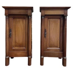 Pair of Empire style bedside tables