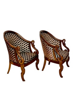 Coppia di poltrone Petites Bergeres