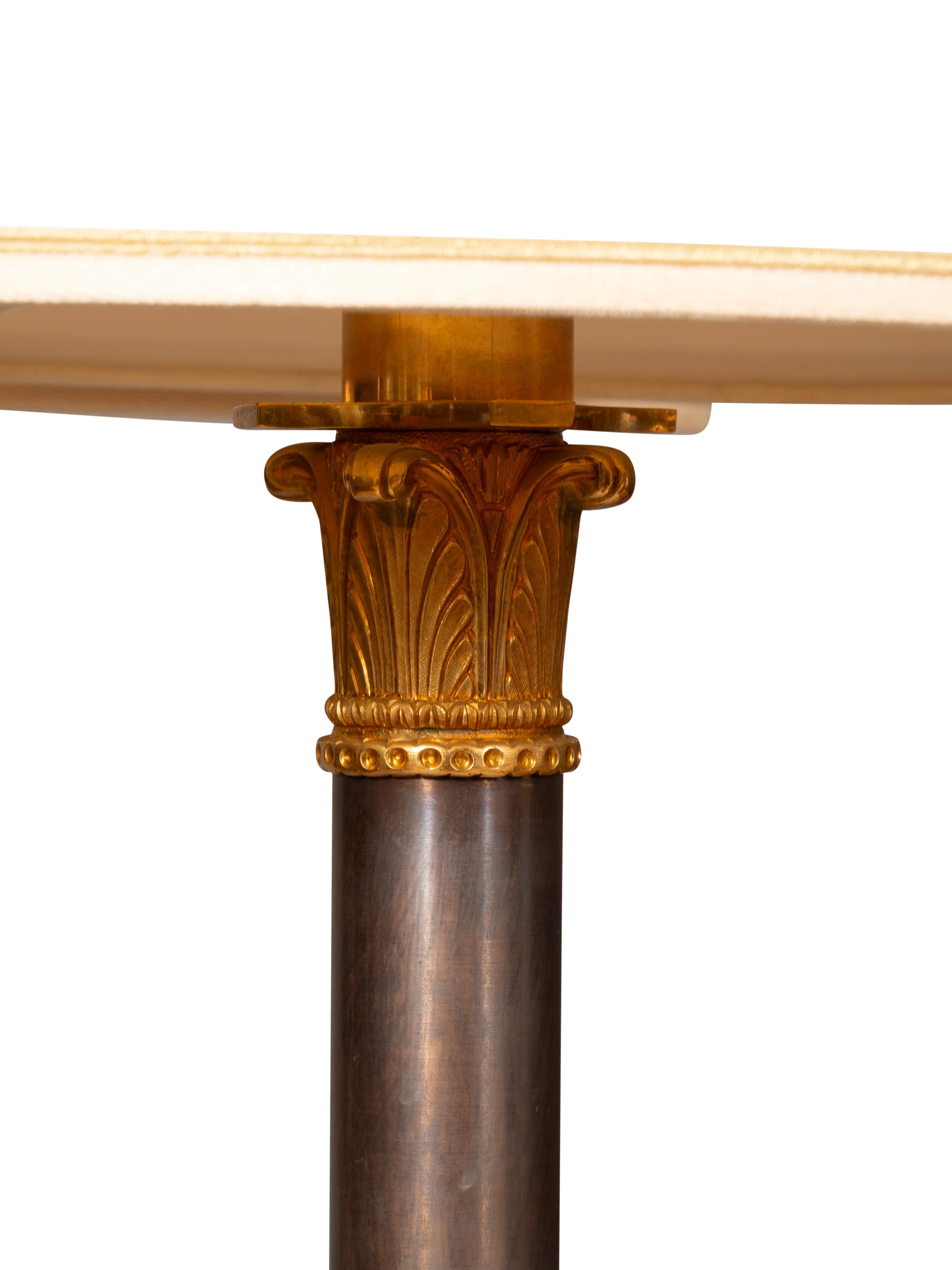Coppia di lampade da tavolo in bronzo in stile impero in vendita 1