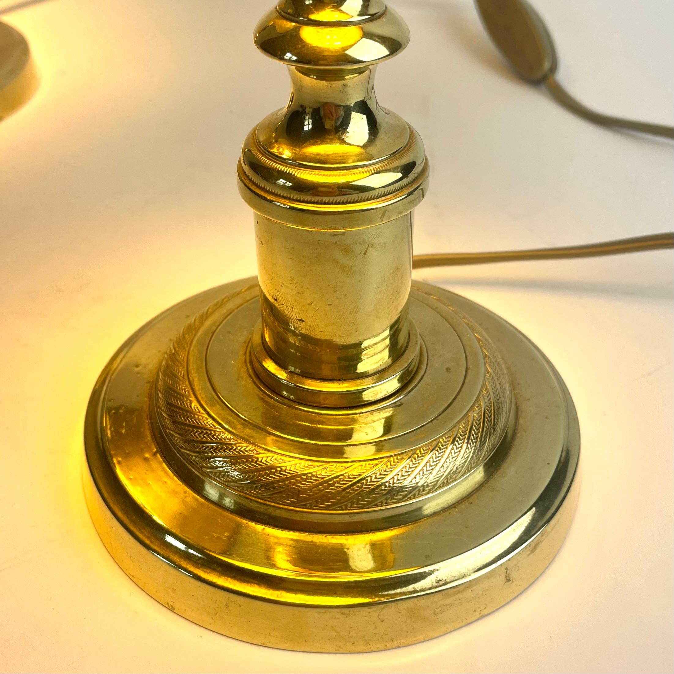 Bronze Paire de lampes de table en bronze de style Empire, France, début du 19e siècle en vente