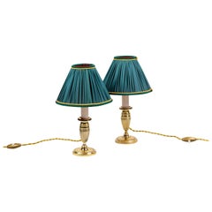 Pair of Empire Style Candlesticks in Gilt Metal, circa 1900