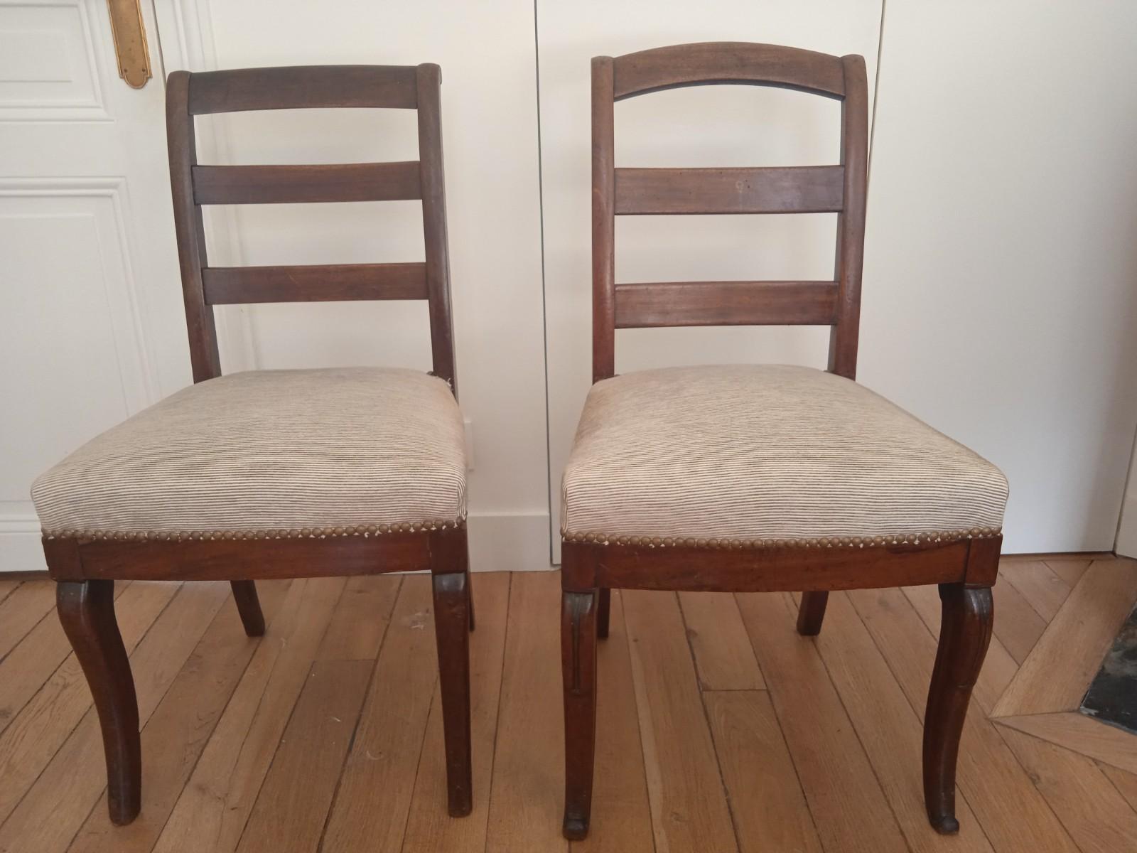 Paire de chaises de style Empire, France, 19ème siècle en vente 2