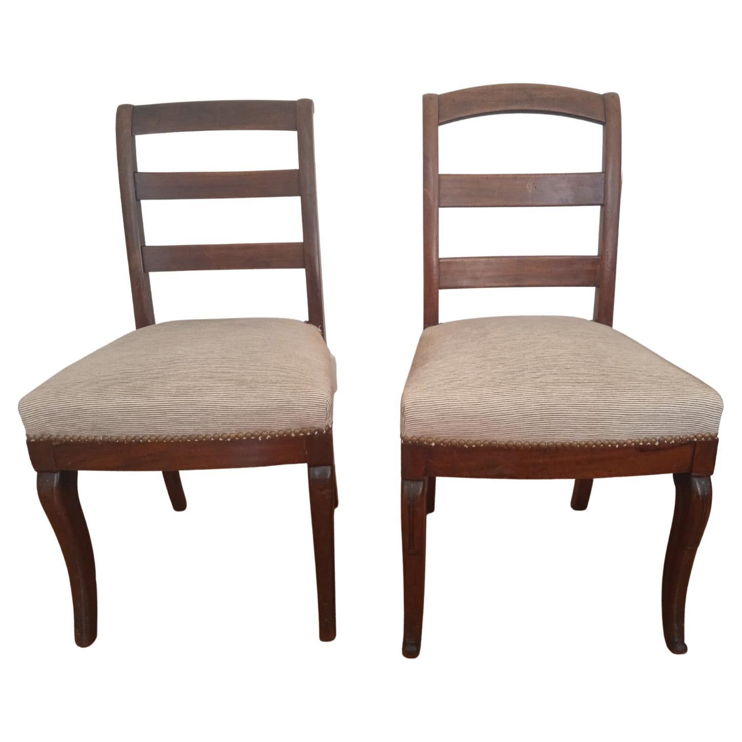Pair of Empire Style Chairs, France, 19th Century For Sale