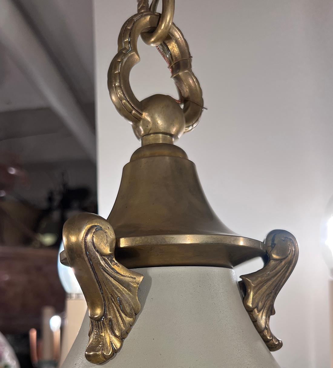French Pair of Empire Style Chandeliers. Sold Individually For Sale