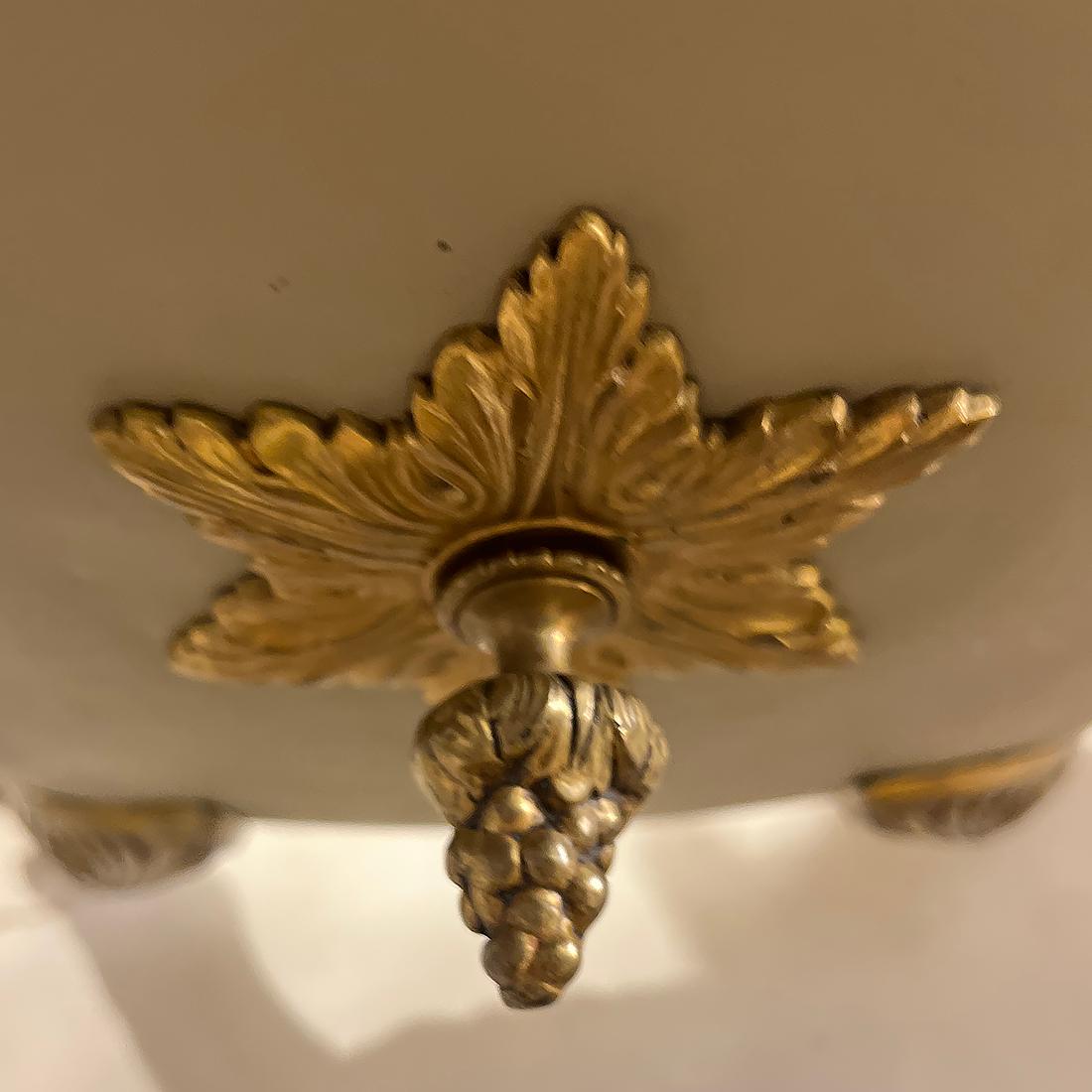 Early 20th Century Pair of Empire Style Chandeliers. Sold Individually For Sale