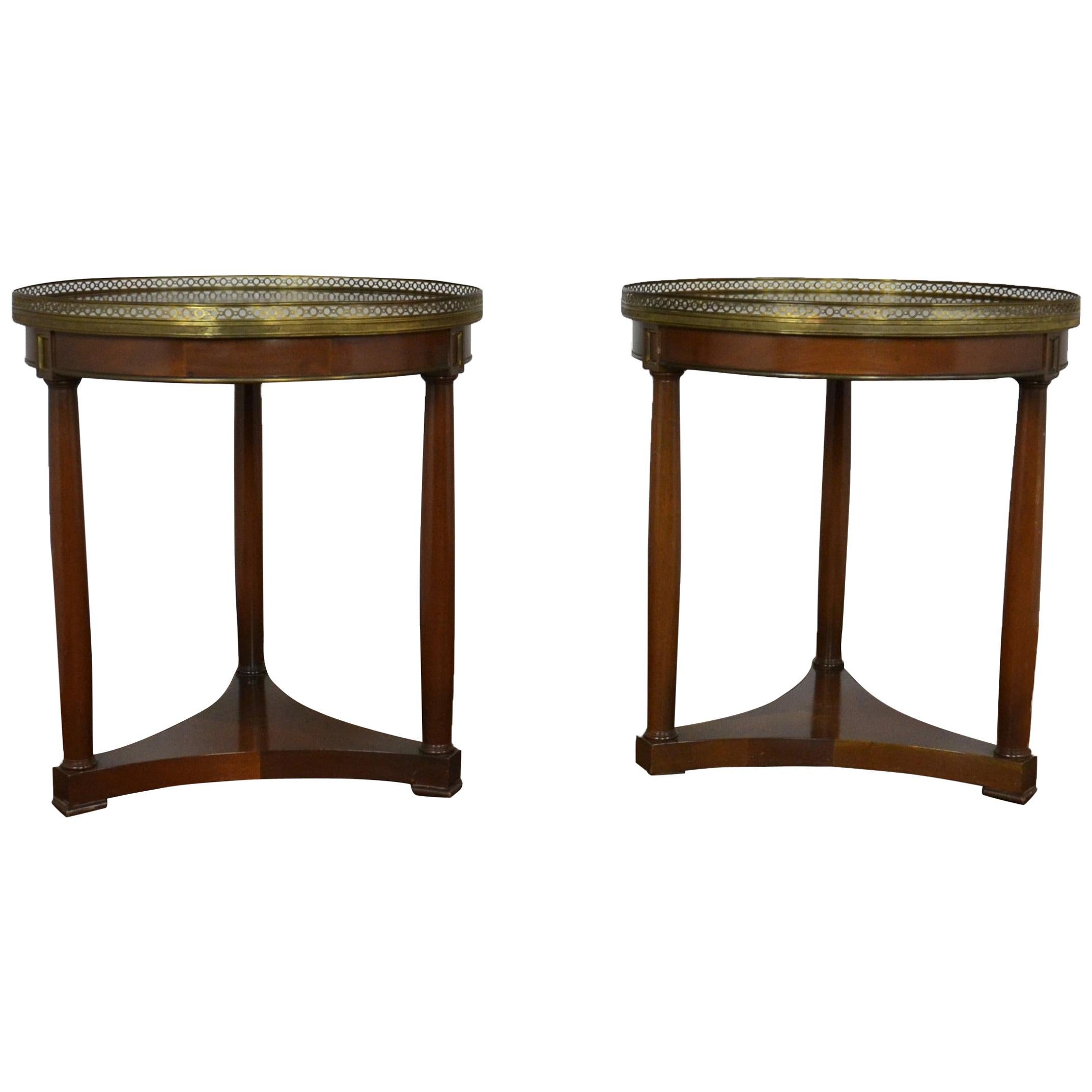 Pair of Empire Style End or Side Tables